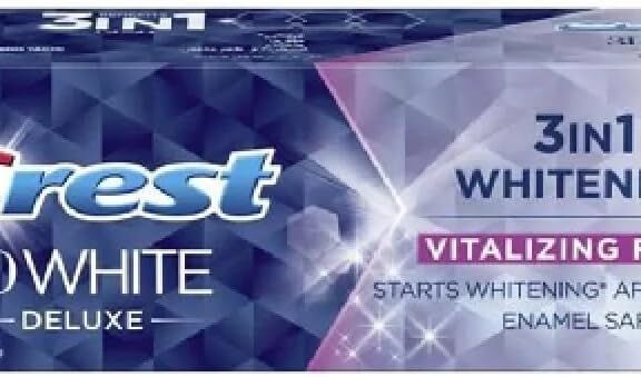 Crest 3D White Deluxe Arctic Fresh Toothpaste 75ml